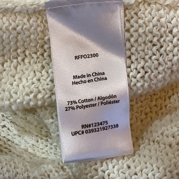 Rachel Zoe ‘Karla’ Sweater NWOT Cotton Blend Knit Ivory Womens Plus Sz XXL - Picture 15 of 16